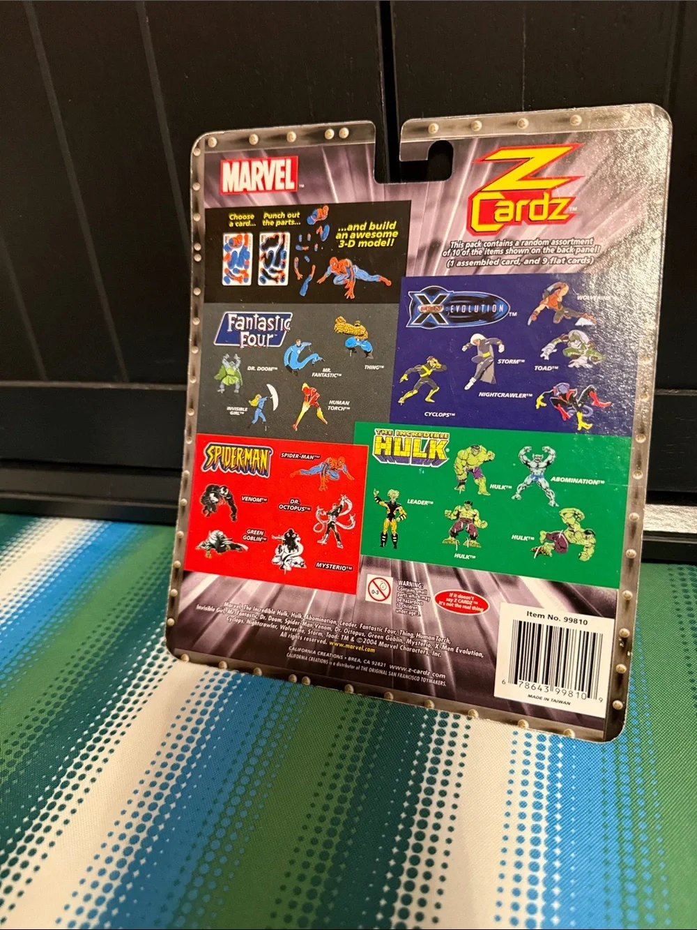 Marvel Action Figure Pack with Purple and Green Accessory Decals